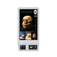 Kiosco de Autoservicio con Pantalla Táctil de 27/32 Pulgadas para Comida Rápida, con Lector de Códigos QR y Impresora de Recibos para Restaurantes