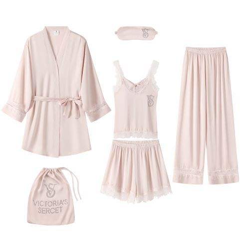 7-piece set with chest pad-pink