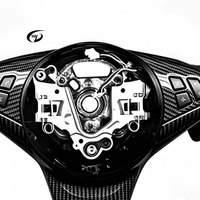 Volant en fibre de carbone véritable E63 M6 pour BMW E60 M5 E61 E64 525i 530 630 650 Série 5 Série 6