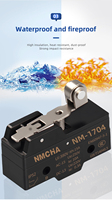 Micro-interrupteur à levier articulé long et droit 3 broches TM-1307, bouton-poussoir momentané ON-OFF pour Arduino, mini-interrupteur métallique SPDT à usage industriel
