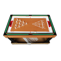 Table de jeux multifonction 9 en 1 avec coussin en caoutchouc, couleur personnalisable, Double Star SZX-S16, MDF, baby-foot, hockey sur air, billard, tennis de table