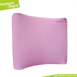 New style wrinkle free aluminium curved shape fabric 10ft advertising event pillow backdrop and stand non wrinkle fabric