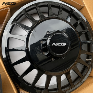 NJQS 휠 6 8 10홀 커스텀 디자인 듀얼 단조 블랙 휠 26인치 단조 24인치 30인치 림 - Product Image 3