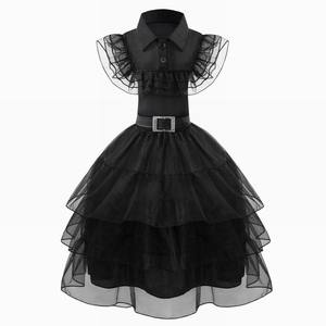 Fabricante suministro único niños vestido ropa disfraz a granel niñas Negro capas bruja y mago disfraz para niños - Product Image 1