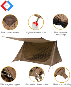 Tente de camping OEM de haute qualité, imperméable, légère, pour 1-2 personnes, facile à monter, portable, personnalisable, MT-POT0135, en nylon - Product Image 5