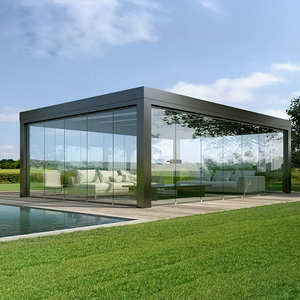 Pergola motorisée rétractable en aluminium avec toit à lames orientables et éclairage LED, pare-soleil étanche pour <span class=keywords><strong>les</strong></span> marchés du Canada et des États-Unis, prix usine - Product Image 5