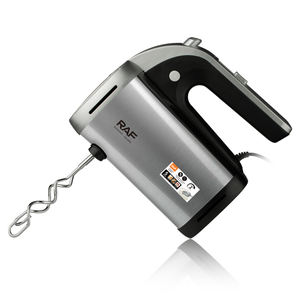 Mezclador de alimentos de mano eléctrico de mano de huevo de masa de 5 velocidades con varilla doble multifuncional RAF 650W con batidor y batidor de gancho - Product Image 6