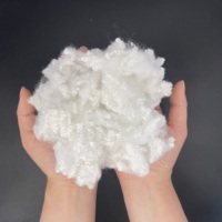 Matériau de remplissage hcs en fibres discontinues de polyester à fonction psf 3D recyclée