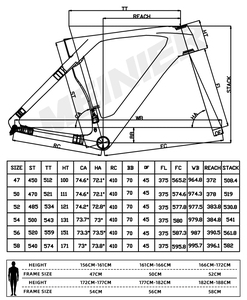 Cuadro de carbono para bicicleta de carretera con manillar de carbono, cuadro de bicicleta de carretera de 700c - Product Image 5