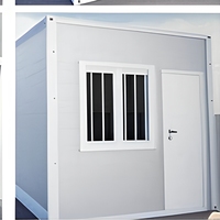 Maison conteneur pliable sur mesure, cabine préfabriquée modulaire en acier, bureau résidentiel portable, unité d'hébergement temporaire
