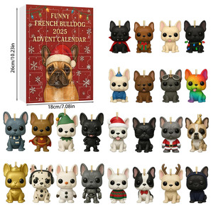 Caja de calendario de Adviento de acrílico de perro personalizado con cajones | Organizador de exhibición de caja de regalo de <span class=keywords><strong>cuenta</strong></span> regresiva de Navidad colgante reutilizable - Product Image 6