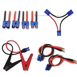 Customize Ec5 Connector Male And Female 10/12/14Awg Silicone Cable Ec5 Ec3 Adapter Connector Wire Harness For Esc Motor Drone