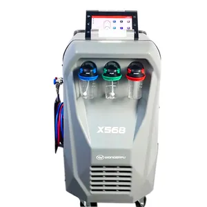 X568 air conditioning refrigerant gas refrigerant Recycling and Filling ac flush machine r134a car refrigerant filling machine