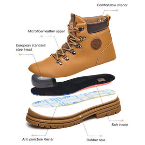 Chaussures de sécurité pour homme et femme, chaussures de travail légères et confortables, chaussures de travail avec embout en acier, bottes de travail - Product Image 2