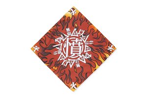 Esclusivo GameOne 23SS 'Infinite Flame' Durag Quadrato Retrò in Tela Traspirante Misto Stile Hip-Hop Americano Casual - Product Image 5