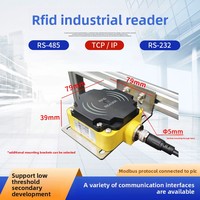 Lector/Escritor RFID Industrial Resistente al Agua, Modbus RTU TCP/IP 13.56MHz ISO15693/14443A, Conexión PLC Rs485