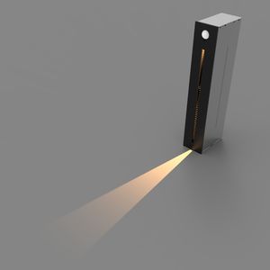 Escalera inteligente Iluminación Escaleras Pared Noche Montaje empotrado Sensor de movimiento Smd Paso Luz LED Mini 1W Interior Negro Aluminio 60 0,15 - Product Image 3