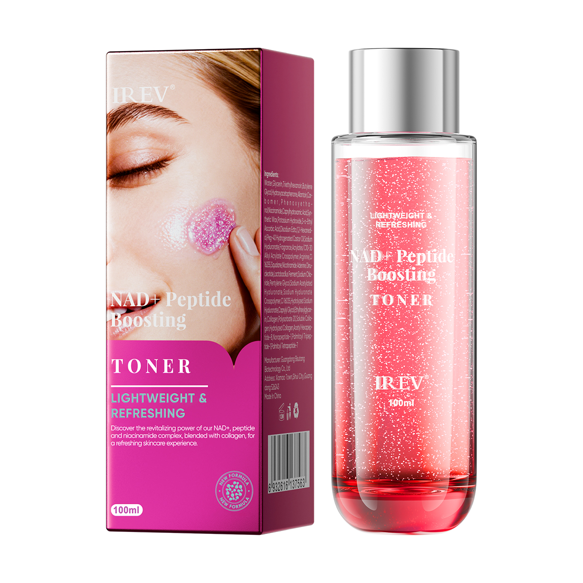 Tonique revitalisant aux polypeptides de niacinamide