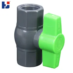 China Hot Sale Manufacture HJ Brand Plastic PVC Pipe Fitting Ball Valve PVC Ball Valve