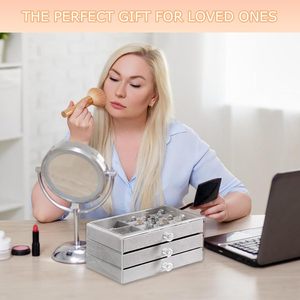 Luxury Velvet Jewelry Storage Box Good Quality Plastic Charm Storage Hot Item - Product Image 3