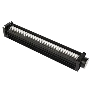 LONGWELL kipas peniup aliran silang Horizontal 40mm dc dengan pisau impeler aluminium untuk Lift HVAC penukar panas