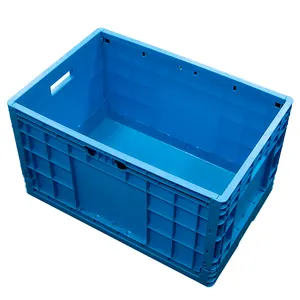 Vegetables folding plastic crates collapsible industria fruitl storage crates