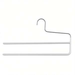 Mawa Kh 2 Stirrup Hanger With 2 Bars Metal 35Cm Silver Pant Skirt Hangers - Product Image 2