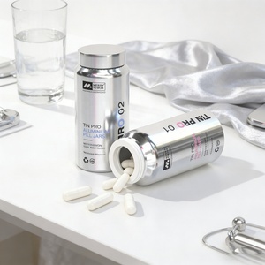 Merrynewon – Nouveaux flacons de luxe en aluminium de qualité alimentaire pour pilules et médicaments, 100 ml, 150 ml, 200 ml, pour 60 unités - Product Image 1