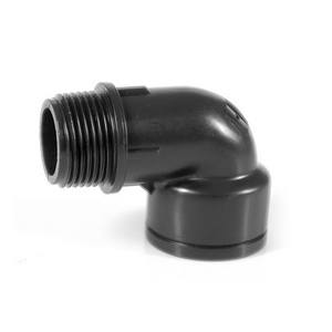 Conector de agua para jardín de 90 grados con rosca macho y hembra de 3/4 pulgadas x 3/4 pulgadas - Product Image 1