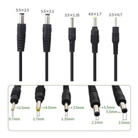 Cordon d'alimentation CC personnalisé avec connecteur verrouillable, ensemble de prises à clipser 2 broches, certifié CE 5.5x2.1 3.5x1.35, faisceau OEM