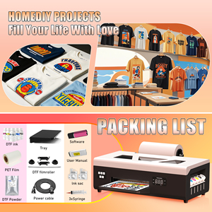 Dtf máy in A4 Kích thước bắt đầu <span class=keywords><strong>Kit</strong></span> dtf máy in toàn bộ máy truyền nhiệt Tshirt L805 L1800 dtf máy in với vật liệu - Product Image 4