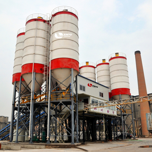 โรงงานผสมคอนกรีตสำเร็จรูป 1000 ตัน แบบเป็นมิตรต่อสิ่งแวดล้อม พร้อมไซโลซีเมนต์ ขนาด 50-60 ลูกบาศก์เมตร/ชั่วโมง - Product Image 1