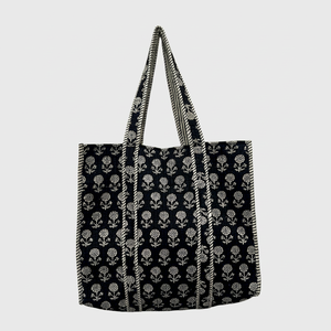 Sac fourre-tout en coton brodé floral, style bohème, ouvert en dessus, sac de shopping pour femmes, utilisable toute l'année - Product Image 1