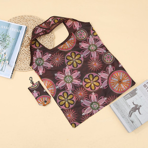 Biểu tượng tùy chỉnh in tái sử dụng công suất lớn hàng tạp hóa siêu thị Polyester mua sắm Túi tote - Product Image 4