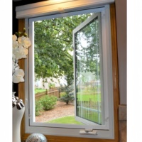 Fenêtre en aluminium moderne insonorisée et imperméable à l'eau de vente directe d'usine personnalisée fenêtre à battant pour appartement et maison