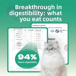 Hengsheng Pet |   Nourriture complète sans céréales <span class=keywords><strong>pour</strong></span> chatons en période de sevrage, viande fraîche cuite à basse température, santé immunitaire, nutritionnelle - Product Image 4