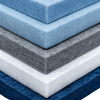Panneaux acoustiques flexibles en fibre de polyester, panneaux insonorisants pour murs, installation facile, OEM