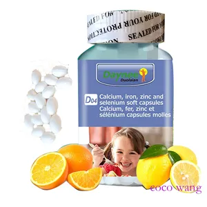 Cápsulas blandas de zinc y selenium para crecimiento de niños, pastillas de etiqueta privada