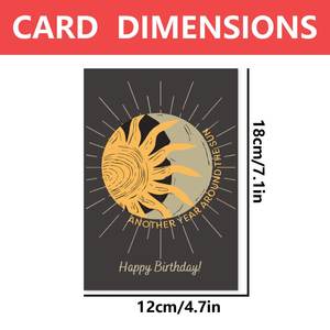 Cartes de vœux écologiques en vrac, cartes d'<span class=keywords><strong>anniversaire</strong></span> personnalisées, drôles et mignonnes pour femmes, adultes, enfants, famille - Product Image 3