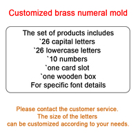 Moule de gravure CNC flexible pour lettres et chiffres en cuivre, 26 pièces, modèle ZhengFei