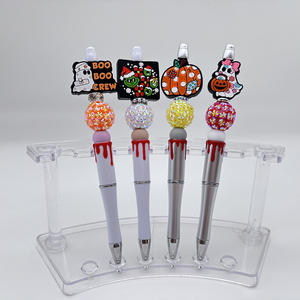 Nova Chegada Impressão Sangue Frisado Caneta Esferográfica De Plástico Criativo Frisado Multi-funcional Logo <span class=keywords><strong>Pen</strong></span> Artesanal Caneta Imprimível - Product Image 1