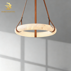 Lámpara Colgante Circular Creativa Posmoderna <span class=keywords><strong>de</strong></span> Alabastro, Lámpara <span class=keywords><strong>de</strong></span> Techo Clásica con Características Españolas para Comedor - Product Image 4