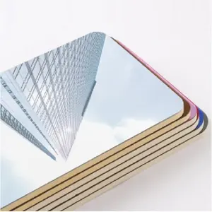 uv marble boards 1220*2440mm Mirror/Metal surface WPC bamboo boards home hotel decor Wall panels