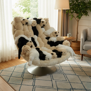 Sillón Giratorio de Peluche con Forma de Animal de Alta Gama, Sofá Cómodo, <span class=keywords><strong>Muebles</strong></span> de Diseño para Sala de Estar - Product Image 2