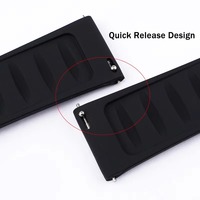 Tali Jam Tangan Silikon Fleksibel Tahan Lama Lepas Cepat untuk T Issot untuk O Mega Galaxy Rubber Watch Band 18mm 20mm 22mm 24mm 26mm