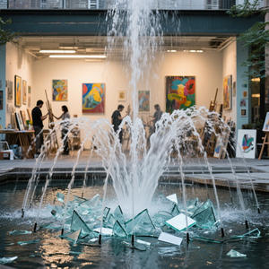 AWS Petite Fontaine Extérieure Équipement Prix de Gros Personnalisé Fait Pierre Inoxydable Solaire Jardin Lac Villa Estate Fontaines - Product Image 6