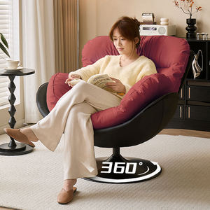 Canapé de luxe 360 pivotant en <span class=keywords><strong>cuir</strong></span> métal nordique hôtel chaise canapé moderne <span class=keywords><strong>fauteuil</strong></span> sectionnel maison oeuf meubles ensemble salon canapés - Product Image 3