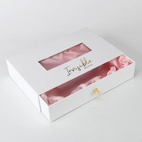 Boîte d'emballage de cheveux personnalisée boîte en carton en papier à tiroir transparent pour extension de cheveux boîtes en paquets de cheveux humains