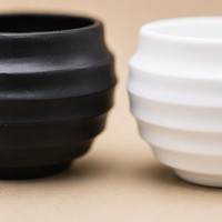 Pot Bunga Plastik Cembung Berulir Grosir, Modern, Dapat Digunakan Kembali untuk Dekorasi Rumah Dalam & Luar Ruangan, Kebun Pembibitan
