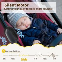 Transat portable pour bébé berce doucement toute poussette ou landau, vitesse réglable vibrante pour bébé, bascule de poussette pour bébé rechargeable par USB